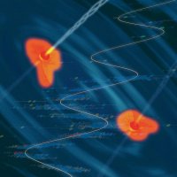 Таинственный сигнал указывает на слияние сверхмассивных черных дыр