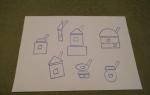 Drawing lessons for children: how to draw a house with a pencil step by step Teach your child to draw a house