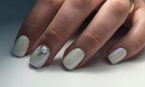 Pearl manicure Matte pearl manicure