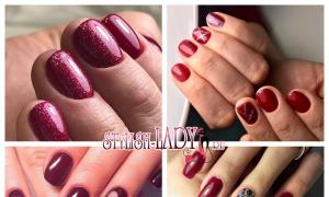Stylish design options for cherry manicure Beautiful manicure with cherry