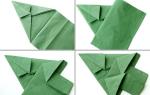 How to fold napkins on the New Year's table Folding napkins in the form of a Christmas tree