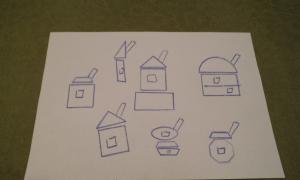 Lekce kreslení pro děti: jak nakreslit dům tužkou krok za krokem Naučte své dítě kreslit dům